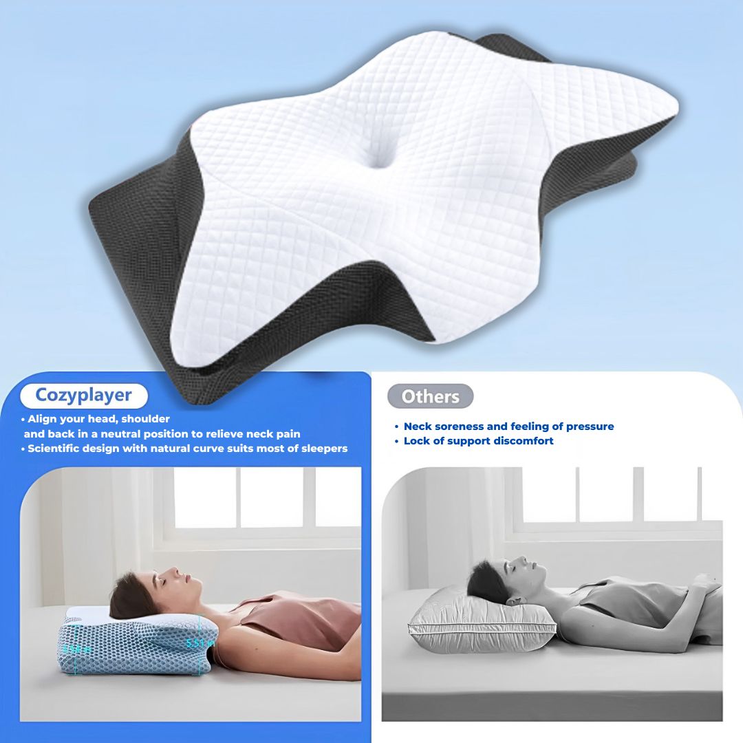 Blue Collar Contour Relief Pillow