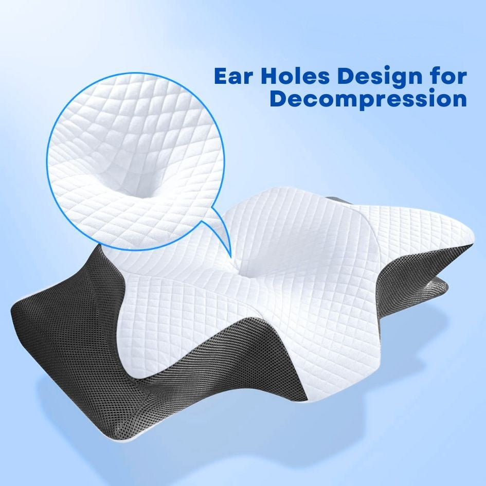 Blue Collar Contour Relief Pillow